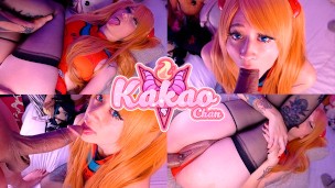 Asuka's tight pussy get creampie  kakao chan