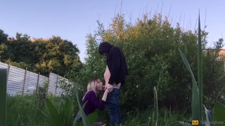 schoolgirl sloppy blowjob cums on her face in the