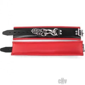 Rouge Padded Ankle Cuff Black/Red
