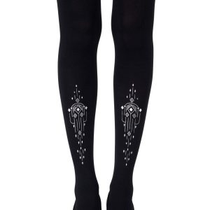 Zohara "Great Gatsby" Black Tights