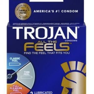 Trojan All The Feels Condoms - Pack Of 3